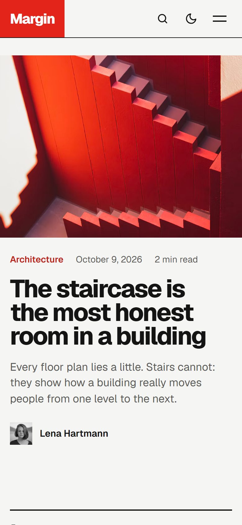 Homepage on a phone